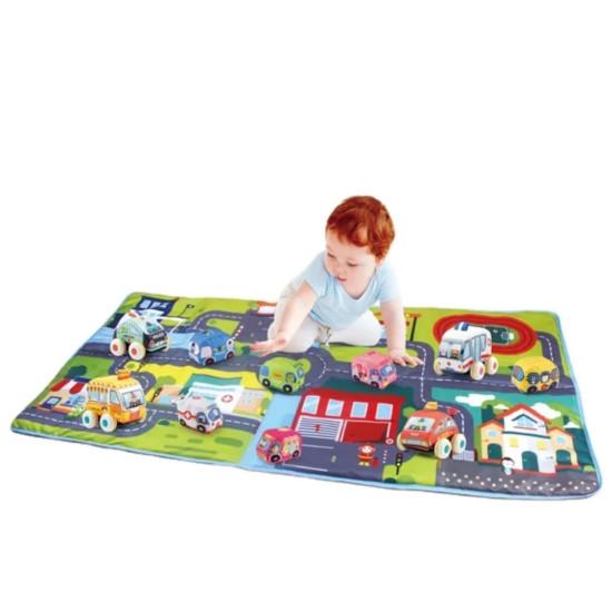 (GCC) Baby Cartoon Cloth Car Game Blanket