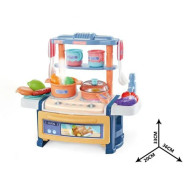 33cm Acousto-optic Spray Outlet Small Dining Table Wheat Blue