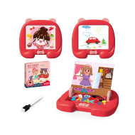 Girls magnetic puzzle drawing board