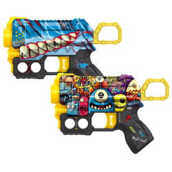 Manual single (S) shot soft bullet gun UV spray printing