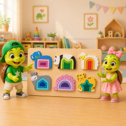 Wooden Animal Building Puzzle