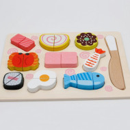 Wooden Food Cutting Puzzle