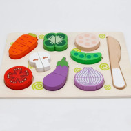Wooden Food Cutting Puzzle