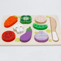 Wooden Food Cutting Puzzle
