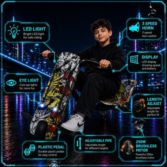 Drift Scooter (Big), Assorted