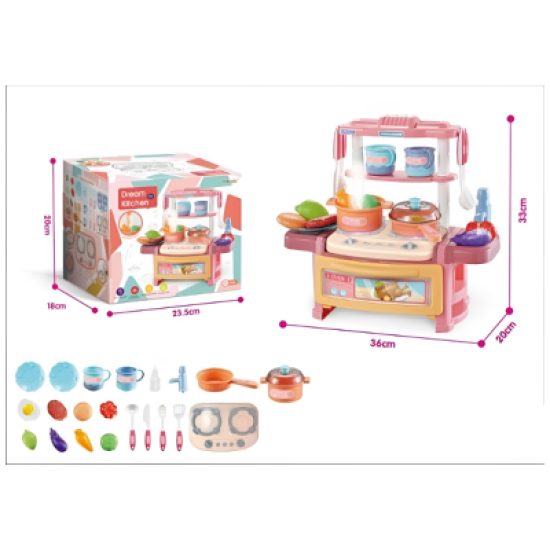 33cm sound and light spray water small table wheat flour