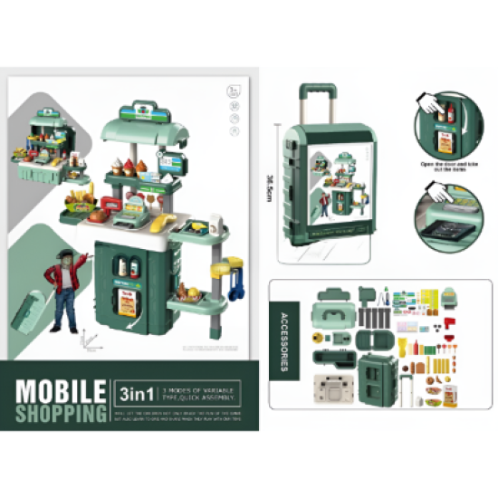 3 in 1 supermarket trolley case (ice cream)