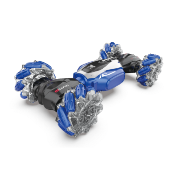 Lengthen twisted WITH LIGHT light belt color wheel HORN rampage stunt car 2.4G_2COLOR (including battery)