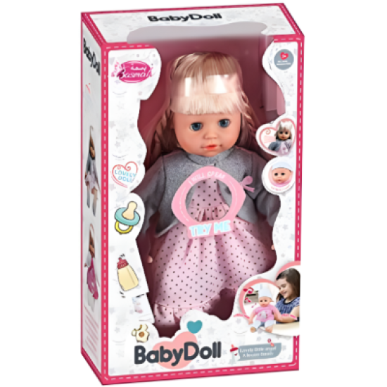 12 Inch 12 tone doll+bottle