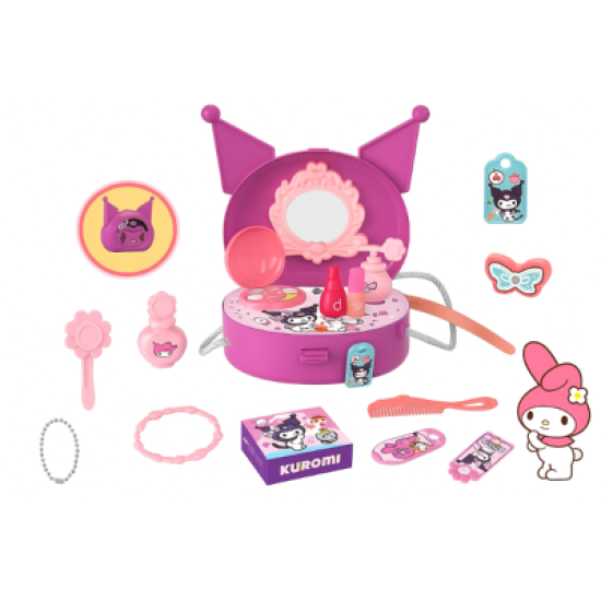 Kuromi Makeup Case – 24 PCS Beauty Accessories for Kids