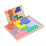 Wooden Puzzle Board – Geometric Logic Game