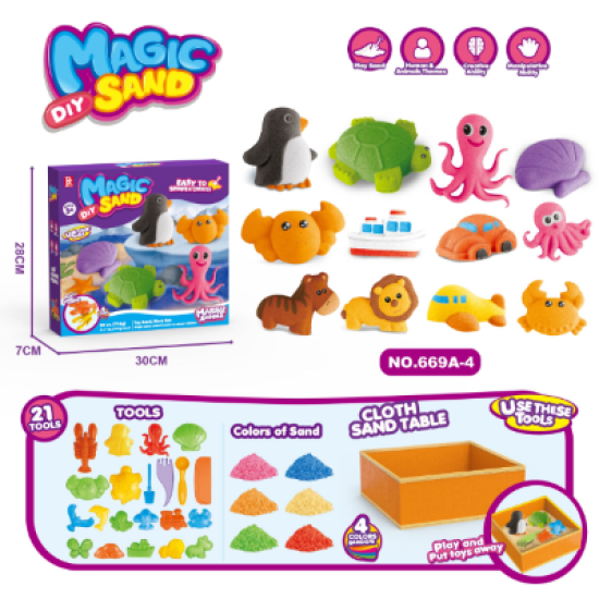 Coexistence of marine animals and humans in space sand