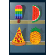 Inflatable fruit float