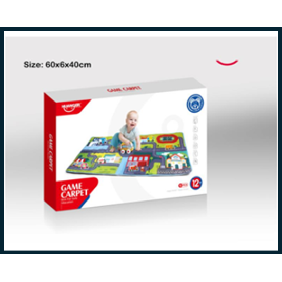 (GCC) Baby Cartoon Cloth Car Game Blanket