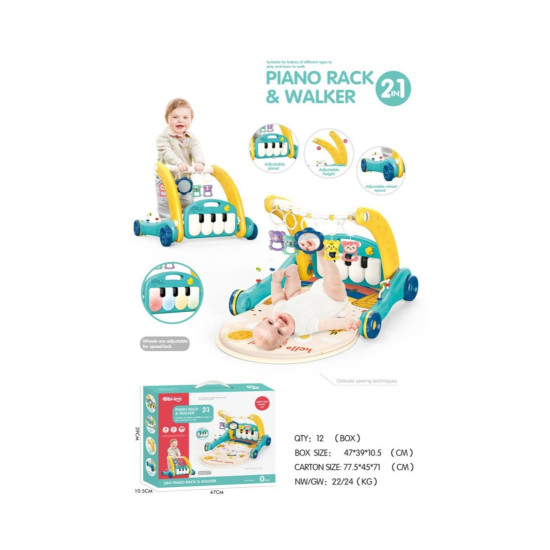 Baby walker pedal 2 IN 1 (green) (without battery)