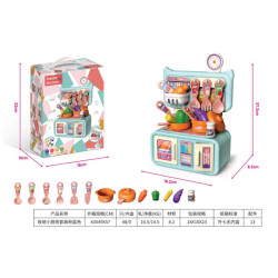 Storage kitchenette set pink blue \/ 13pcs