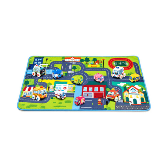 (GCC) Baby Cartoon Cloth Car Game Blanket