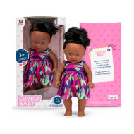 12 Inch bottle blowing 12 tone black female doll