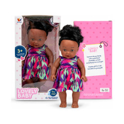 12 Inch bottle blowing 12 tone black female doll