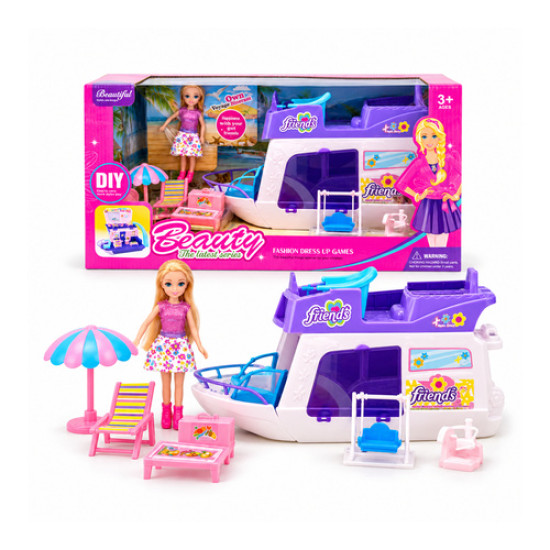 Luxury yacht with 5.5-inch solid doll