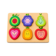 Wooden Food Building Puzzle