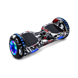 Smart Self-Balancing Hoverboard with Bluetooth Speakers & RGB LED Wheels (6.5-inch)