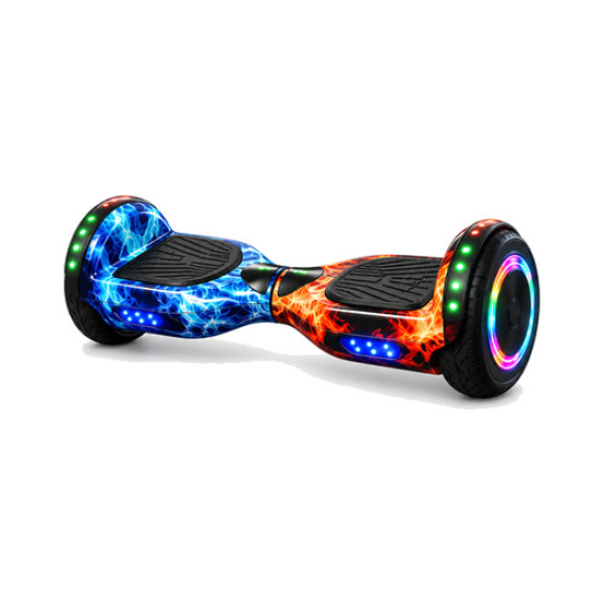 Smart Self-Balancing Hoverboard with Bluetooth Speakers & RGB LED Wheels (6.5-inch)