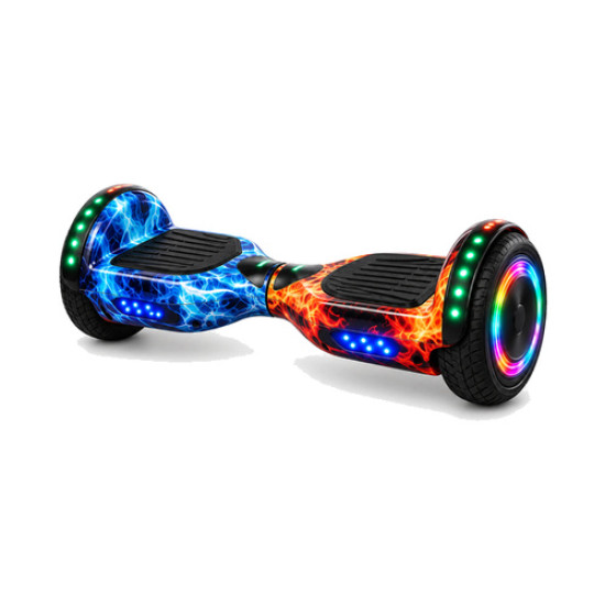 Smart Self-Balancing Hoverboard with Bluetooth Speakers & RGB LED Wheels (6.5-inch)